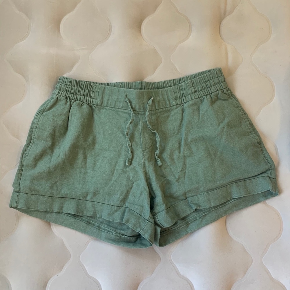 Olive green shorts